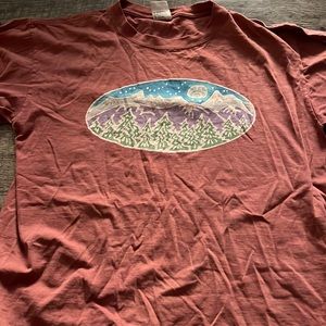 Vintage Thrifted shirt sleeve mountain t-shirt